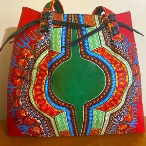 Authentic Large Ankara Tote Bag